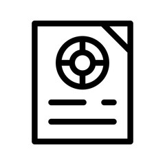Report Icon Vector Symbol Design Illustration