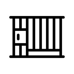 Prison Icon Vector Symbol Design Illustration