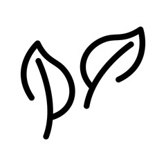 Leaf Icon Vector Symbol Design Illustration