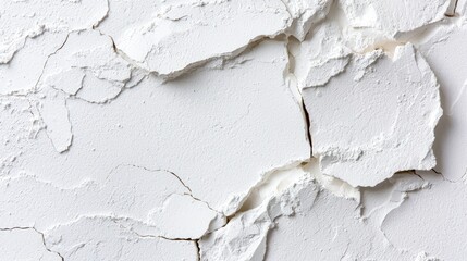 Naklejka premium White powder texture, cracked surface, close-up. Possible use food product