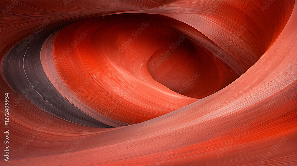 Poster curving abstract red and gray lines creating swirling dynamic motion design concept backdrop templat