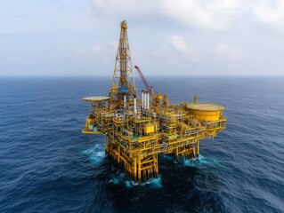 Offshore platform extracts natural gas in a deepwater ocean location