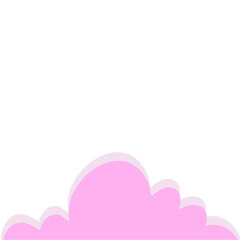 Pink cloud vector background
