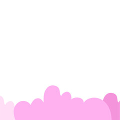 Pink cloud vector background
