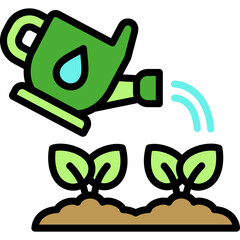 watering plant icon