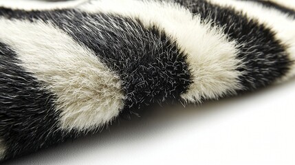 Close-up Zebra-striped Fur Texture