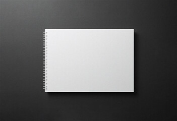 비어있는 스프링 흰색 노트 디자인 목업