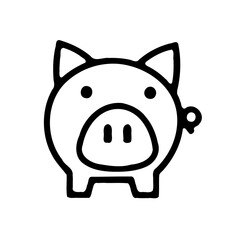 Doodle Piggy Bank Finance Illustration Simple