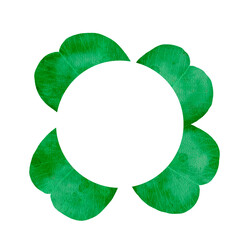 A Beautiful Green Leaf Frame Design Perfectly Suited for Various Nature Themes and Concepts