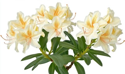 Elegant white lilies in full bloom, showcasing delicate petals and vibrant stamens against a plain backdrop