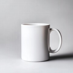 Fototapeta premium White mug isolated on white background for commercial use in designs and promotions