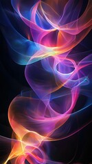 Obraz premium Captivating Abstract Design with Illuminated Flowing Colors