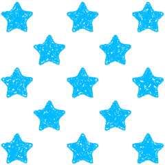 クレヨン素材　星柄の背景