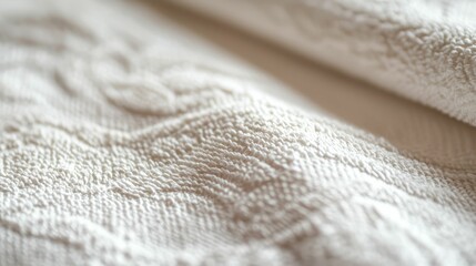 Close-Up of Damp Paper Towel with Detailed Texture and Patterns