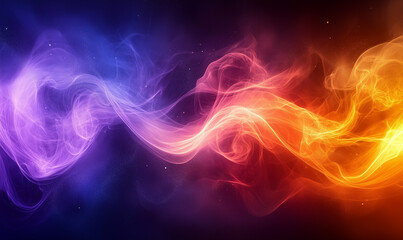 Obraz premium Dynamic Vibrant Stock Photo Featuring A Modern Energetic Mix of Neon Orange and Deep Blue Colors