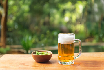 ビールと枝豆