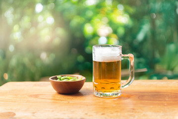 ビールと枝豆