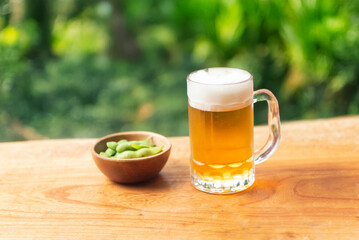 ビールと枝豆