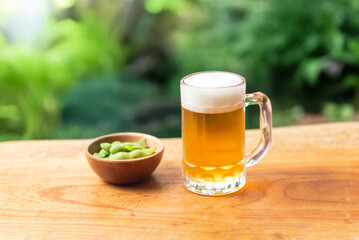 ビールと枝豆