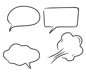 Comic cloud image,comic cloud text vector,comic cloud vector on white background 