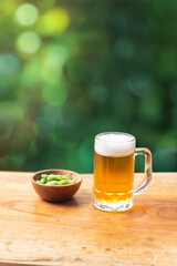 ビールと枝豆