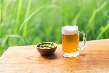 ビールと枝豆