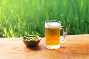 ビールと枝豆