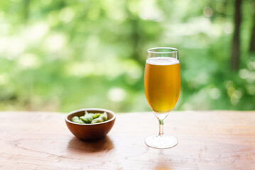 ビールと枝豆