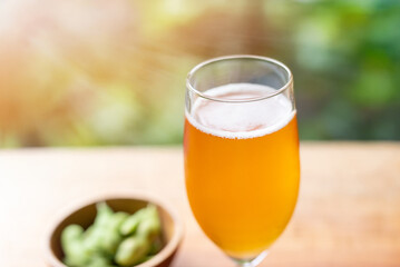 ビールと枝豆