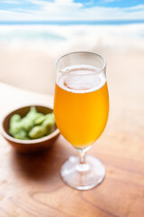 ビールと枝豆
