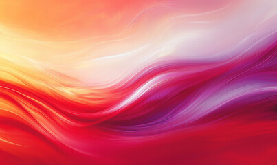 Obraz premium Modern dynamic energetic sunset featuring vibrant red plum and ivory hues, igniting passionate artistic inspiration