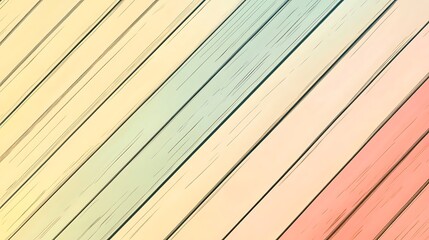 Obraz premium Diagonally Arranged Pastel Colored Wooden Planks