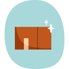 Delivery box elements icons