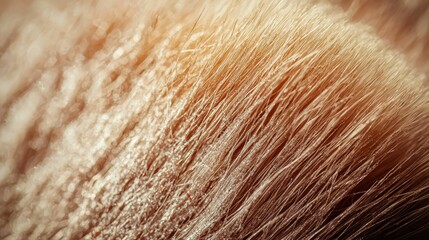 Fototapeta premium Close-Up Macro View of Soft Makeup Brush Fibers in Gentle Light