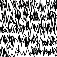 Abstraction in the form of tangled lines