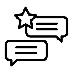 Interview Fame Line icon