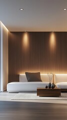 Modern Minimalist Interior Design with Elegant Lighting and Decor