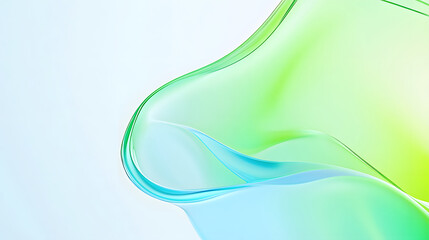 Stylish corrugated dynamic high-end green mixed color fluid gradient abstract background