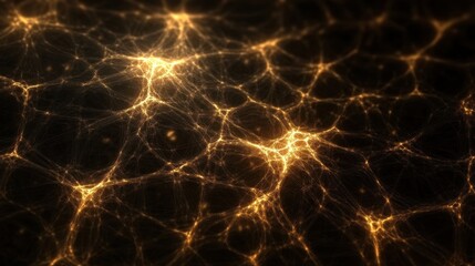 neural network visualized as a glowing web