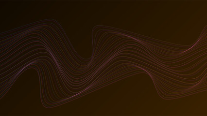 Fototapeta premium ABSTRACT WAVY LINES GRADIENT COLOR PATTERN DARK BACKGROUND. GOOD FOR POSTER, WALLPAPER, COVER, FRAME, FLYER, SOCIAL MEDIA, GREETING CARD