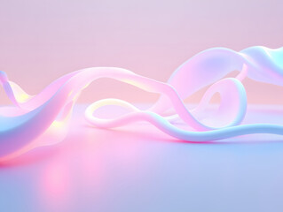 Obraz premium Dynamic fluid color gradient background, abstract KV main visual business PPT background