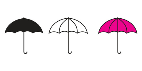 umbrella vector simple illustration icon