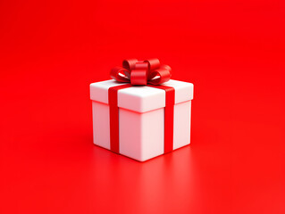 Obraz premium Holiday Celebration Event Gift box 3d rendering of Shopping festival Valentine's Day elements