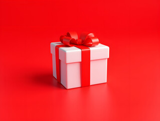 Obraz premium Holiday Celebration Event Gift box 3d rendering of Shopping festival Valentine's Day elements