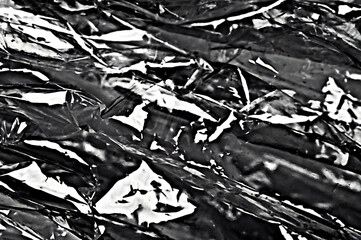 シワシワになったビニール