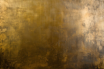 Obraz premium Rich gold background with brushed metal effect, creating luxurious and elegant appearance. Ideal for various design projects and artistic expressions