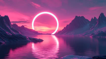 Gardinen 3d geometric shape sunrise © Thiago