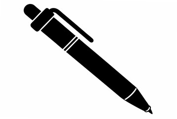 pen silhouette vector illustration