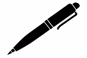 pen silhouette vector illustration