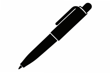 pen silhouette vector illustration